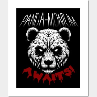 Creepy Possessed Panda Bear Posters and Art